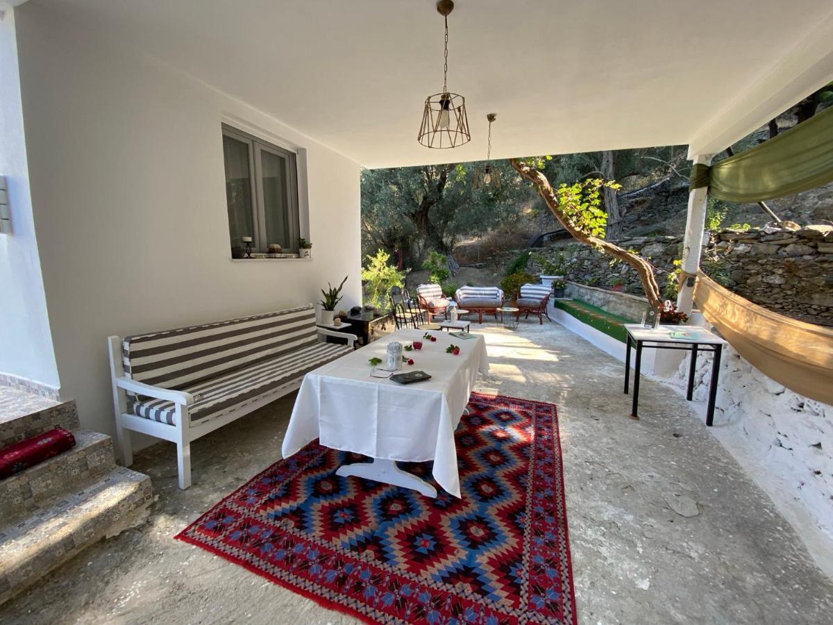 House With Beautiful Garden In Plomari Apartment Exterior photo